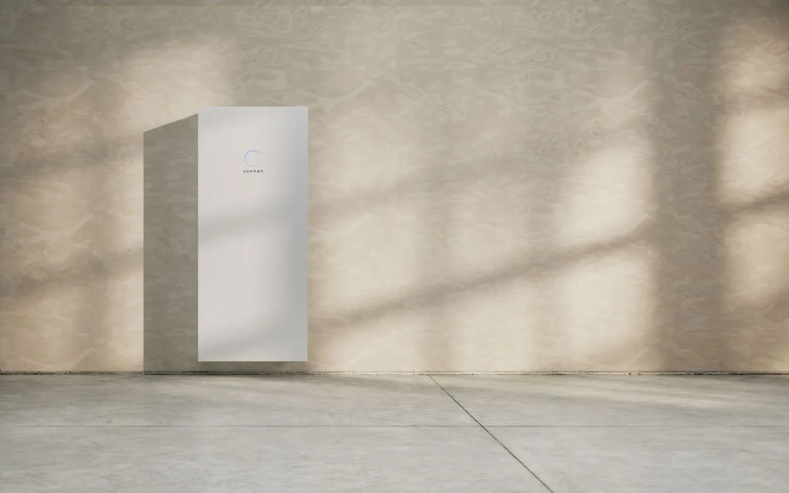 Official wall-setting promotional render; not an audited installation. Credit: sonnenBatterie 10. Original image source. Not to scale.